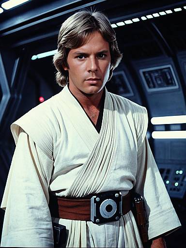 Man in Luke Skywalker Costume