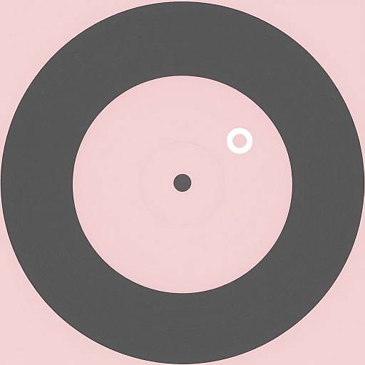 Minimalist Vinyl Groove Vector Design