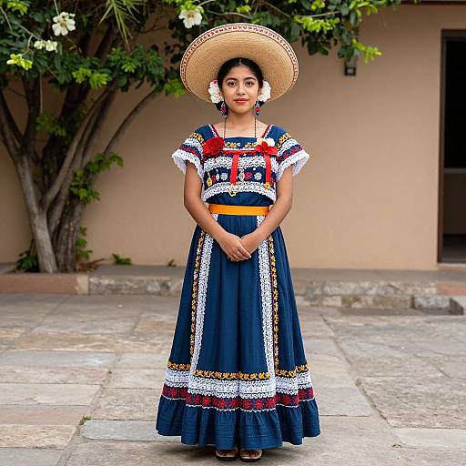 Mexican Attire Female Portrait