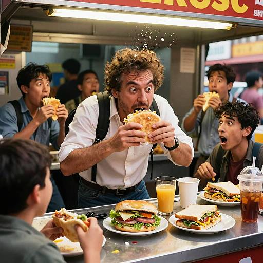 Chaotic Country Style Breakfast Stall