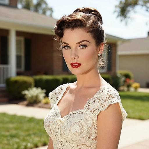 Retro Vintage Woman Portrait HD