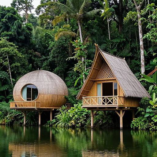 Harmony in Bamboo Tree Houses