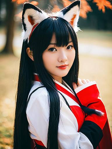 Lifestyle costume photo of Anabuki tomoko. Cosplay clothes