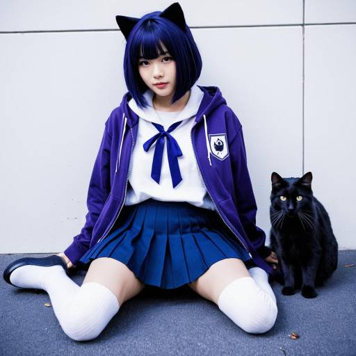 Kyoko Kirisaki Black Cat Cosplay Outfit