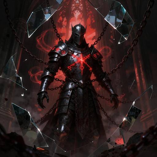 Crimson-Bound Paladin of Shattered Cathedral