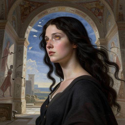 Enigmatic Woman in Renaissance Sanctuary