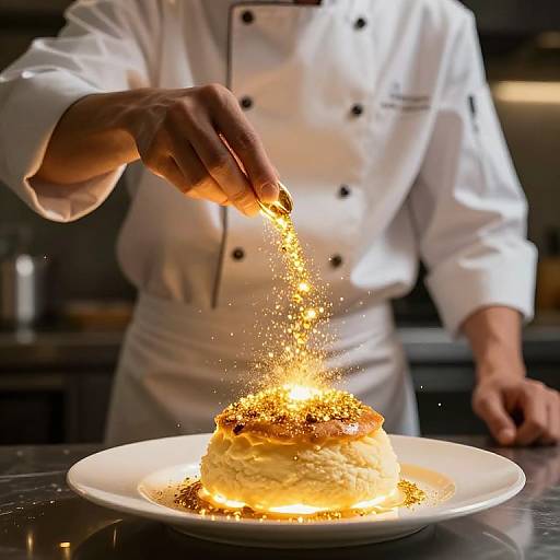 Magical Chef with Glowing Soufflé