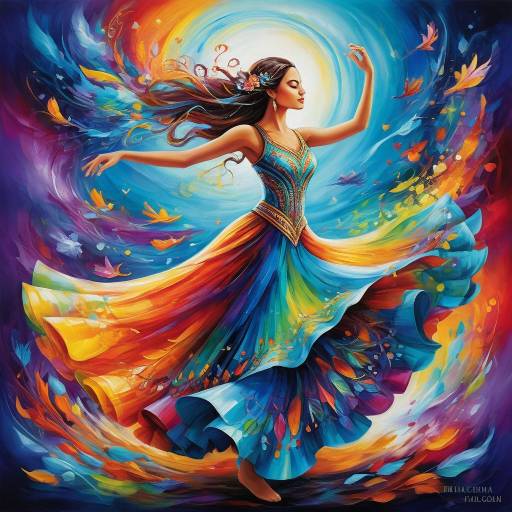 The Dreamer's Dance Through Vivid Realities