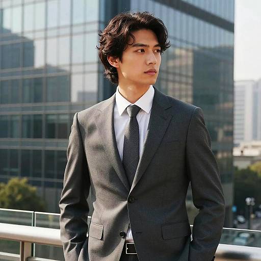 Modern Mullet Business Executive Style