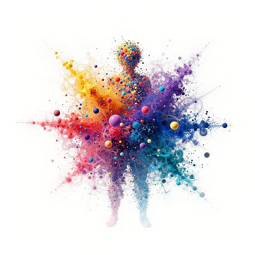 Abstract Burst Representing Human Potential