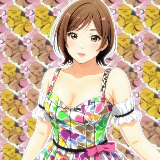 Illustration of Aiba yumi, idolmaster in the style of V-mag