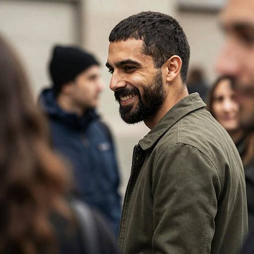 Urban Portrait of a Smiling Man