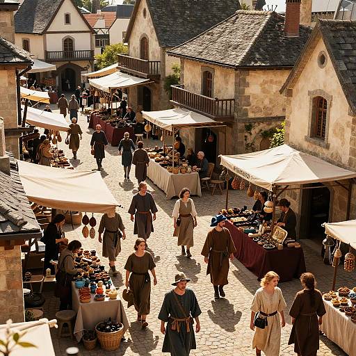 Medieval Fantasy Market Up Shot