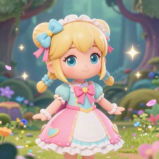 Whimsical Loliy in Enchanted Forest