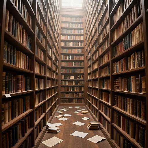 Endless Labyrinthine Library in Void