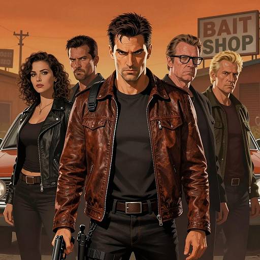 Dramatic Scene with Central Figure