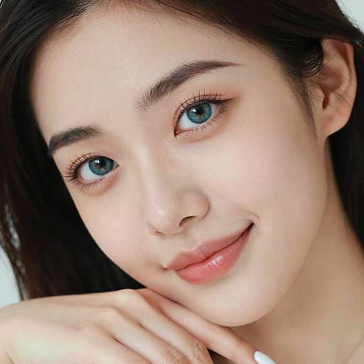 Close-Up Portrait of Beautiful Woman