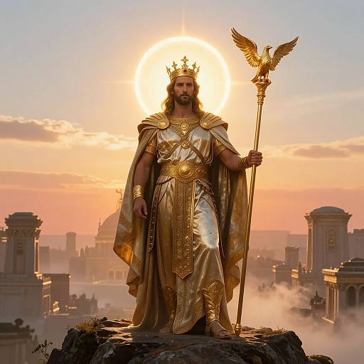 God-King Darius with Crown of Light