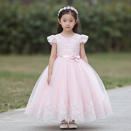 Pink Flower Girl Wedding Dresses