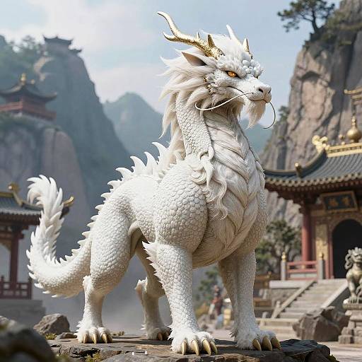 Majestic Himalayan Dragon in Sanctuary