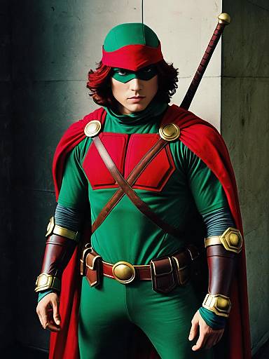 Man in Raphael 2003 Cosplay Costume