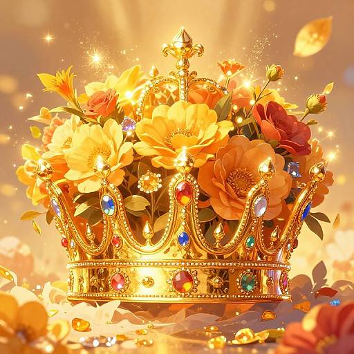 Surreal Golden Crown of Praise