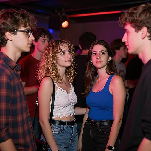 Nightlife Vibes in a Dim Club Scene