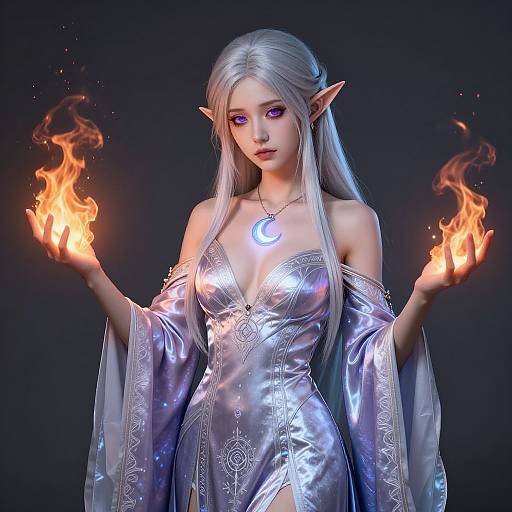 Eirlys ap Gwalchmai - Elven Elemental Witch