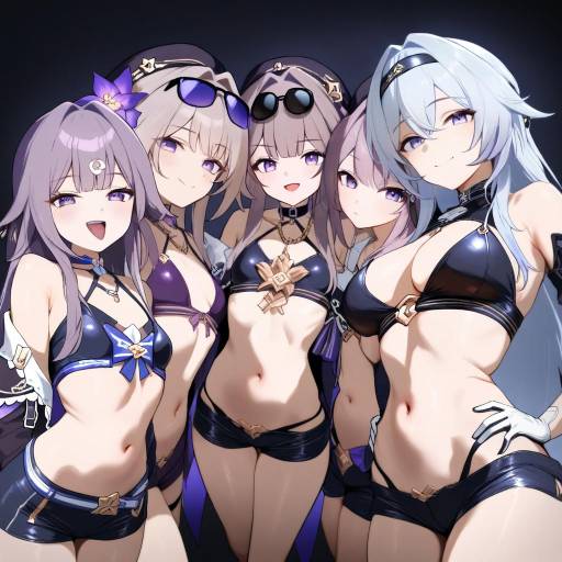 Colorful Girls with Unique Styles