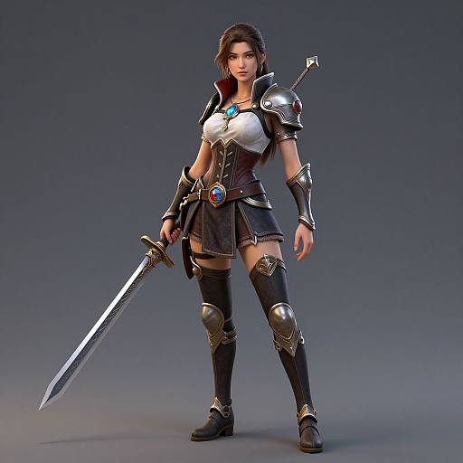 3D Fantasy Girl Character Design