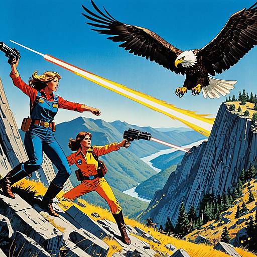 1970s Comic Book Showdown on Signal Mountain