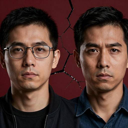 Side-by-Side Portrait of Two Men