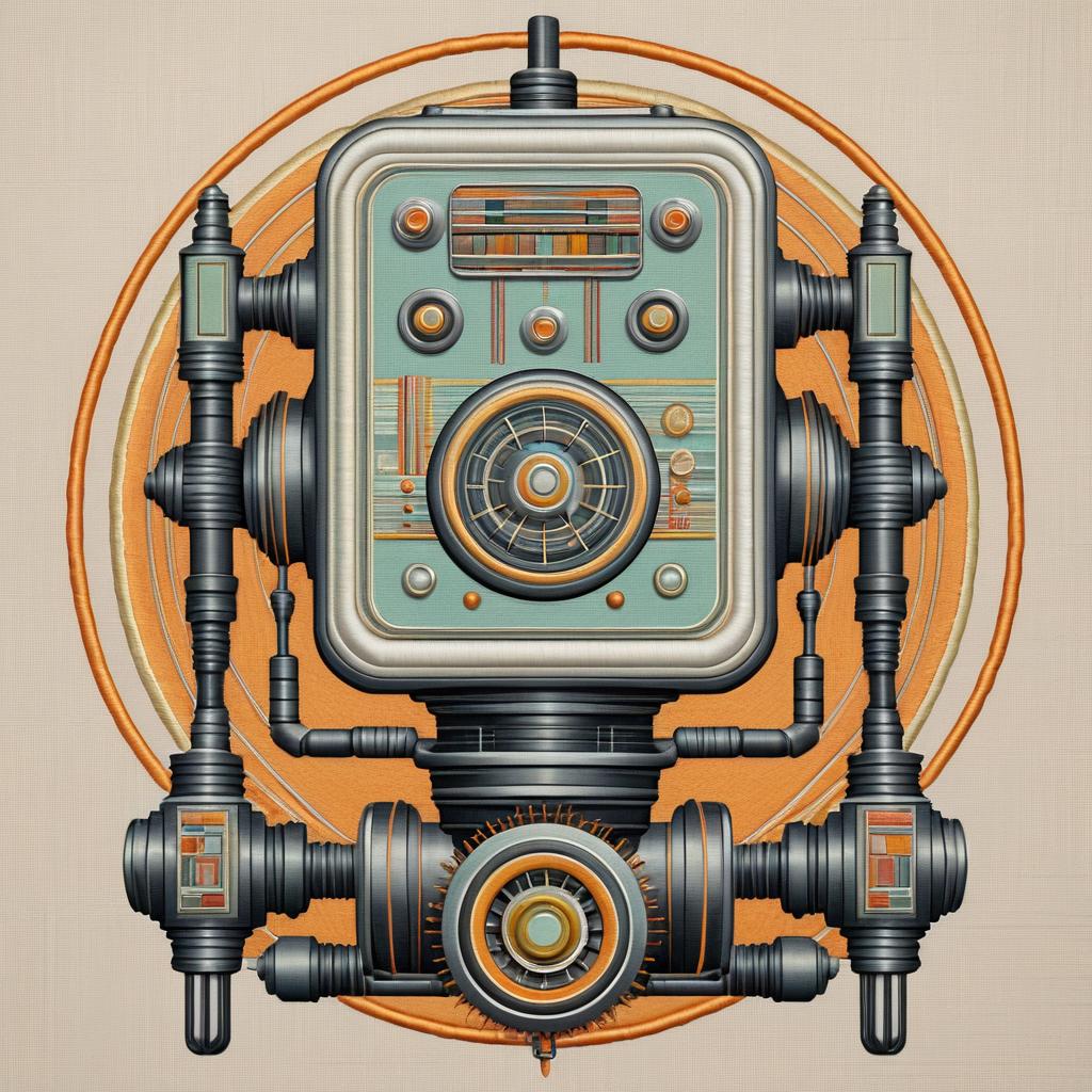 Vintage Robot Design with Retro Futurism