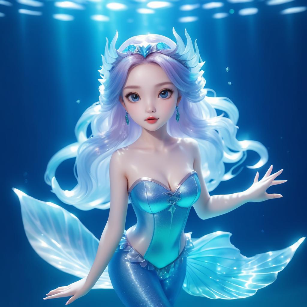 Enchanting Full-Body Fantasy Mermaid Art