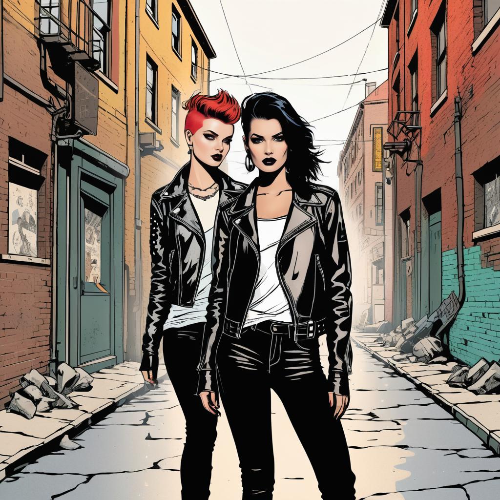 Punk Style Comics in Gritty Alley