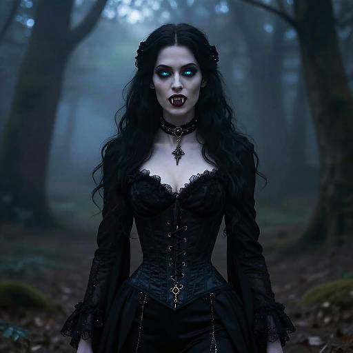 Ethereal Gothic Vampire at Twilight