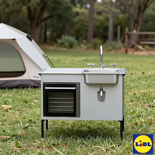 Full-Size Outdoor Camping Kitchen Setup
