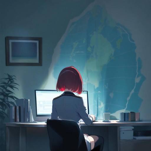 Focused Admiral in Dimly Lit Room