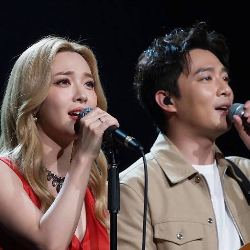 Live Performance of Two Musicians on Stage