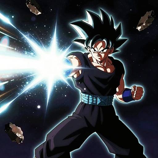 Vegito Energy Blast Silhouette