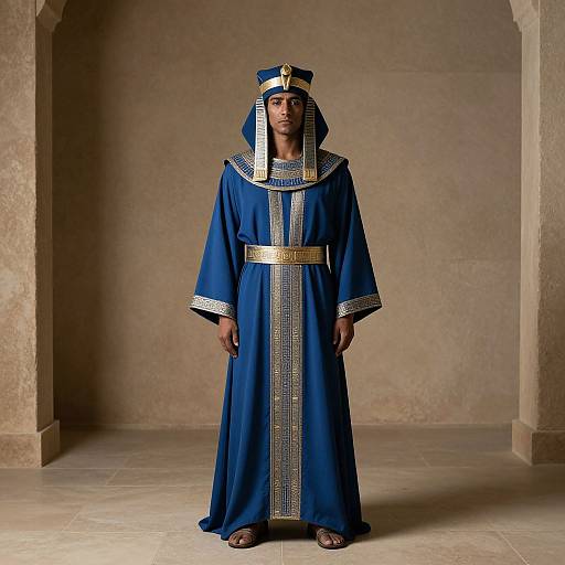 Man in Ereshkigal Blue Robe