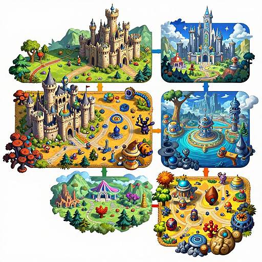 Chrono Trigger Era-Spanning Fantasy Map