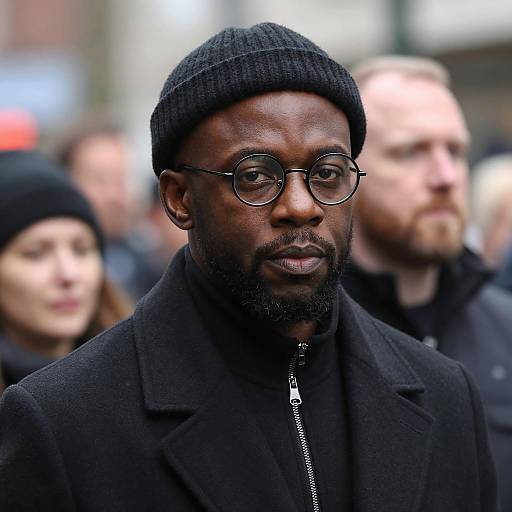 Intense Portrait of a Black Man