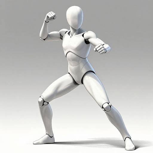 Intense Battle Pose Reference