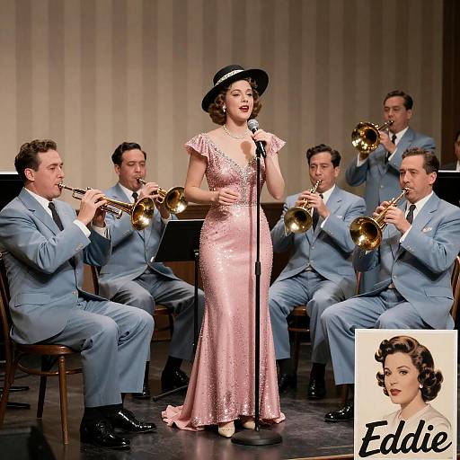 1930s Jazz Band with Glamorous Singer