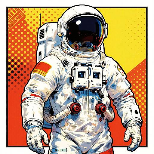 Pop Art Astronaut Illustration