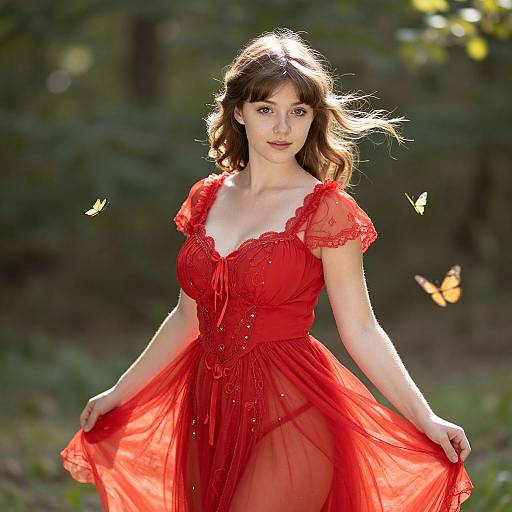 Enchanted Fairy in Sunlit Forest