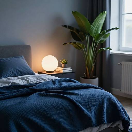 Futuristic Bedroom with Soft Lighting