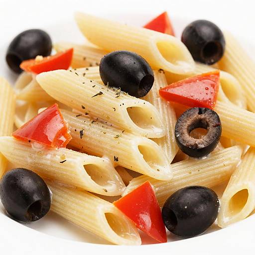 Creamy Penne Pasta with Olives