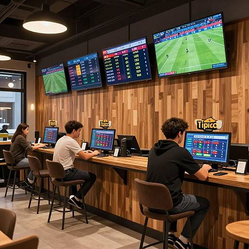 Cozy Modern Tipico Betting Shop Interior